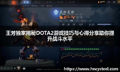 王芳独家揭秘DOTA2游戏技巧与心得分享助你提升战斗水平